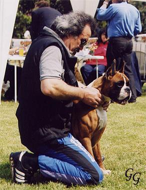 Alessandro TANONI con B. B. King del Colle dell'Infinito all'ATIBOX 2003 di Maribor (SL)